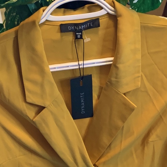 NWT Dynamite yellow top dress size XS - Picture 3 of 6